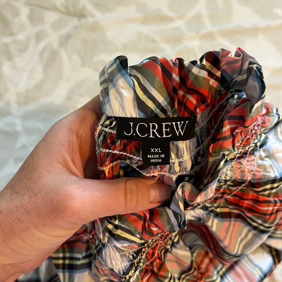 J.Crew Smocked-neck cotton poplin top in Snowy
Stewart tartan women’s xxl - Picture 6 of 13